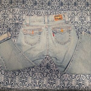 Levi's 542 crop low rise pedal pushers sz 4